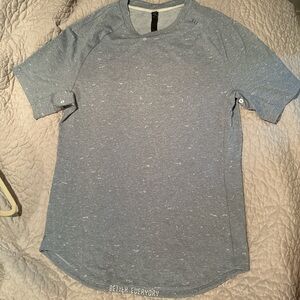 lululemon athletica Blue Heather Short Sleeve Tee